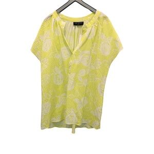 Lane Bryant Swing Notch-Neck Woven & Knit Top Size 14/16 NWT